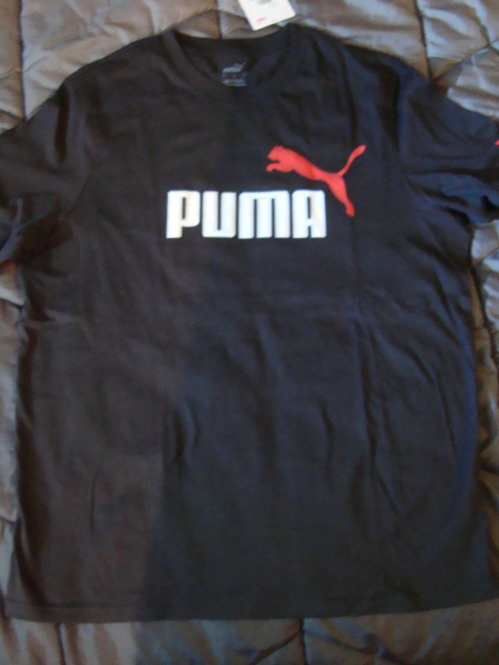NEW PUMA Men's All Time Tee Graphic Shirt Sz. L Black NWT S/S